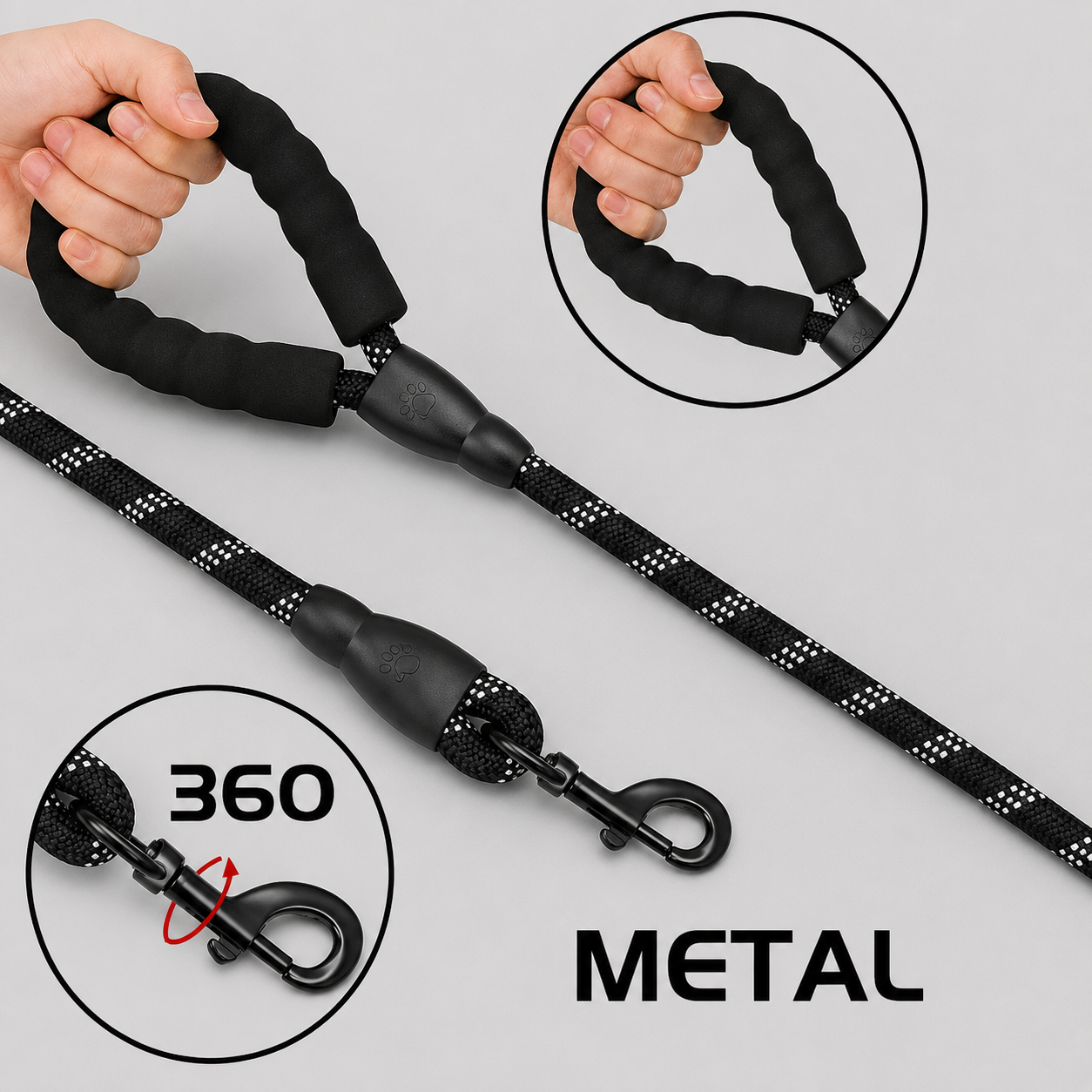 Reflective Rope Dog Leash
