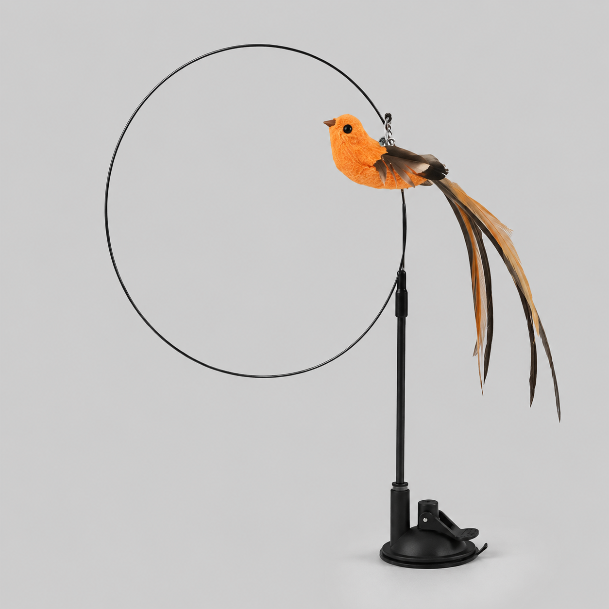 Suction Cup Bird Cat Toy